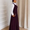 Premium Two-Piece Burgundy Vest Set