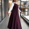 Premium Two-Piece Burgundy Vest Set