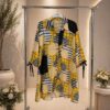 Premium Zebra Print Midi Dress with Lace Trim