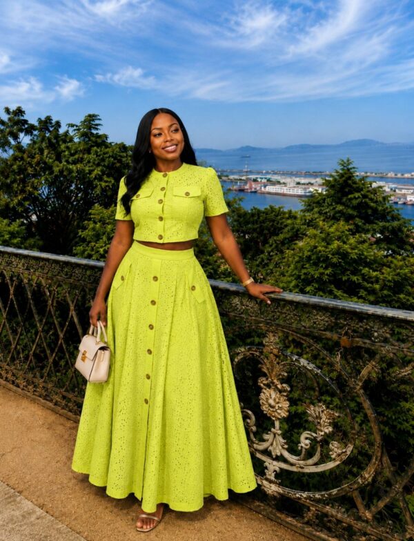 Premium Three-Piece Eyelet Set - Wholesale Fashion Collection