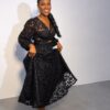 Black Lace Evening Dress