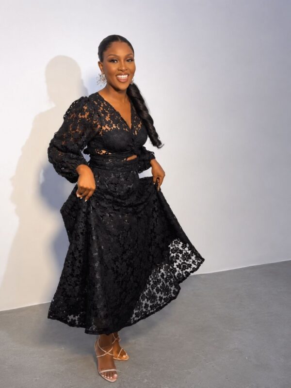 Black Lace Evening Dress