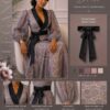 Premium Sequin Wrap Dress - Wholesale Gray Evening Gown