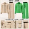 Premium Two-Piece Beige Suit Set - Wholesale Business Attire