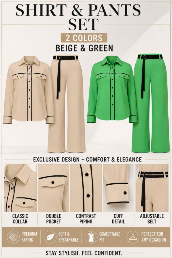 Premium Two-Piece Beige Suit Set - Wholesale Business Attire
