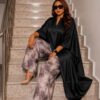 Premium Black Kimono & Pants Set