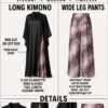 Premium Black Kimono & Pants Set