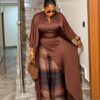 Premium Brown Kimono Pants Set - Wholesale B2B