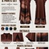 Premium Brown Kimono Pants Set - Wholesale B2B
