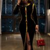 Premium Black Evening Dress - Wholesale