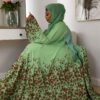Premium Green Floral Maxi Dress