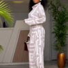 Premium Two-Piece Geometric Print Set