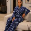 Navy Polka Dot Two-Piece Set