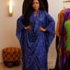 Navy Blue Two-Piece Abaya Set - Premium Wholesale