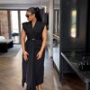 Premium Black Wrap Dress - Wholesale