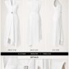 Premium White Sleeveless Dress VDS56695