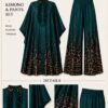 Premium Green Kimono Pants Set - Wholesale B2B