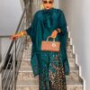 Premium Green Kimono Pants Set - Wholesale B2B