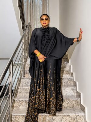 Premium Black Kimono Pants Set