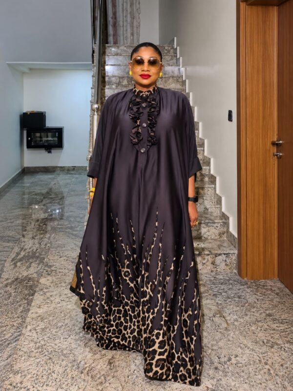 Premium Kimono and Pants Set - Leopard Print