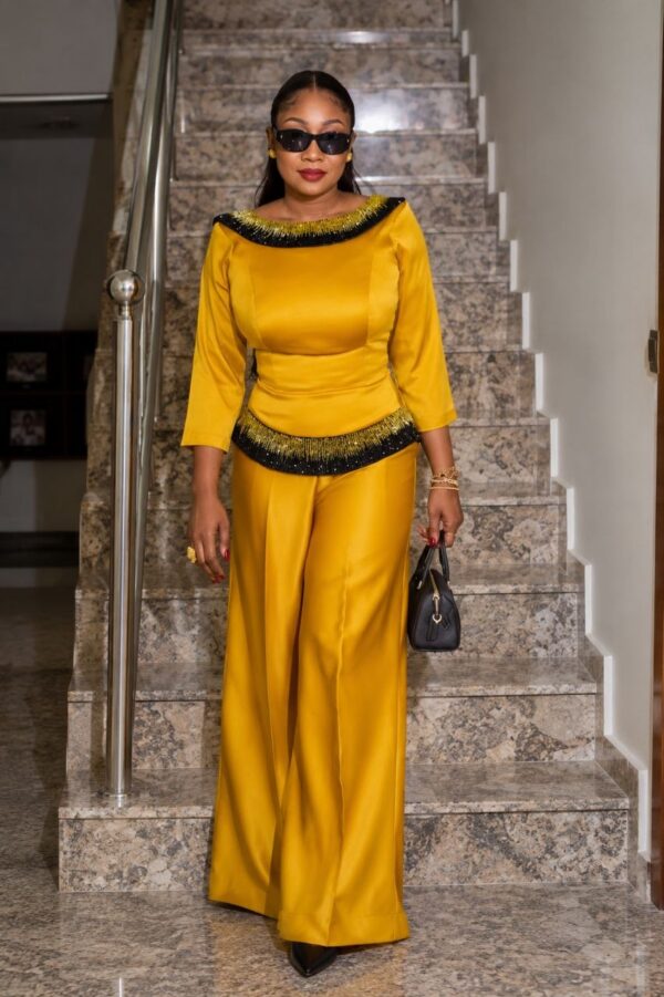 Premium Two-Piece Gold Set - Wholesale Fashion Collection