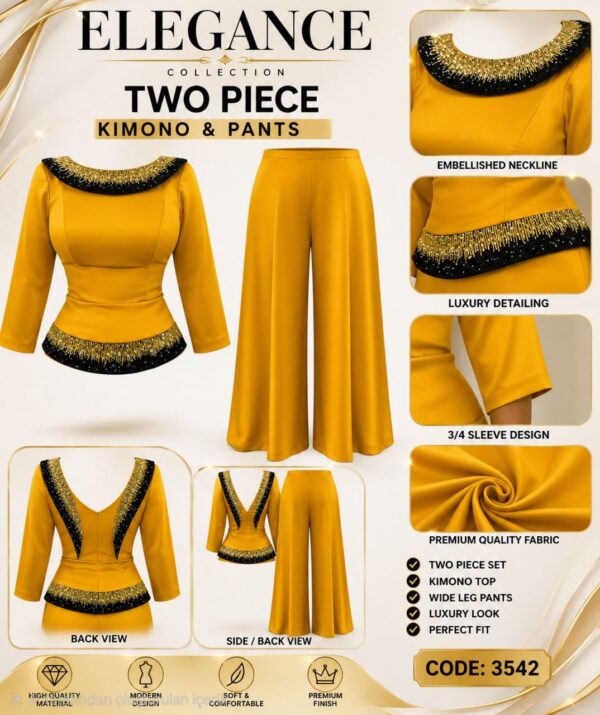 Premium Two-Piece Gold Set - Wholesale Fashion Collection