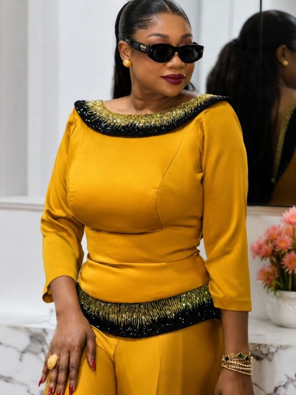 Premium Two-Piece Gold Set - Wholesale Fashion Collection