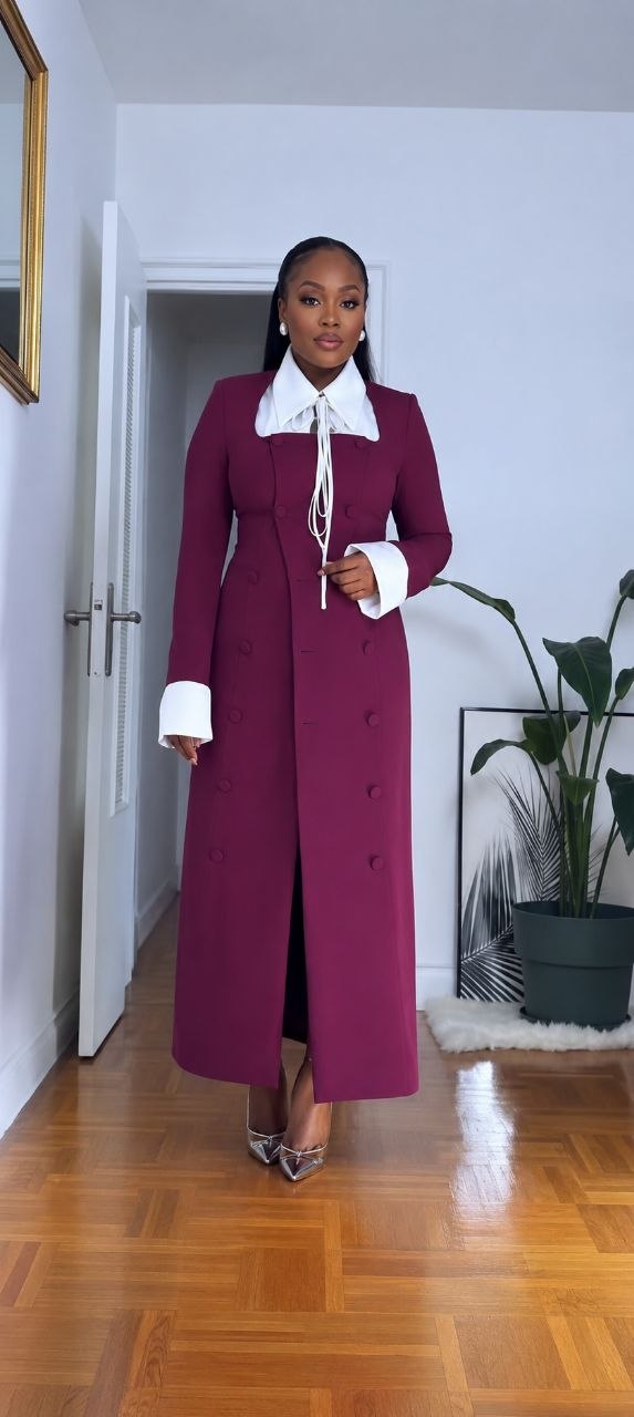 Premium Double-Breasted Blazer Dress