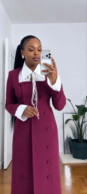 Premium Double-Breasted Blazer Dress
