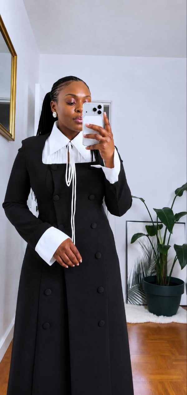 Premium Double-Breasted Blazer Dress