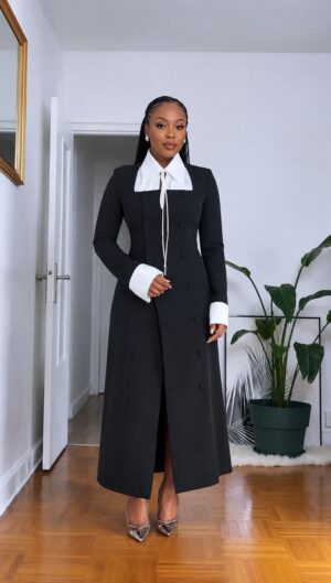Premium Double-Breasted Blazer Dress