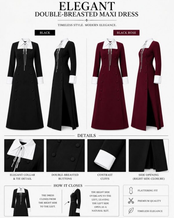 Premium Double-Breasted Blazer Dress