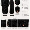 Premium Two-Piece Black Abaya Set - Wholesale