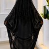 Premium Two-Piece Black Abaya Set - Wholesale