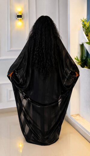 Premium Two-Piece Black Abaya Set - Wholesale