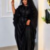 Premium Two-Piece Black Abaya Set - Wholesale