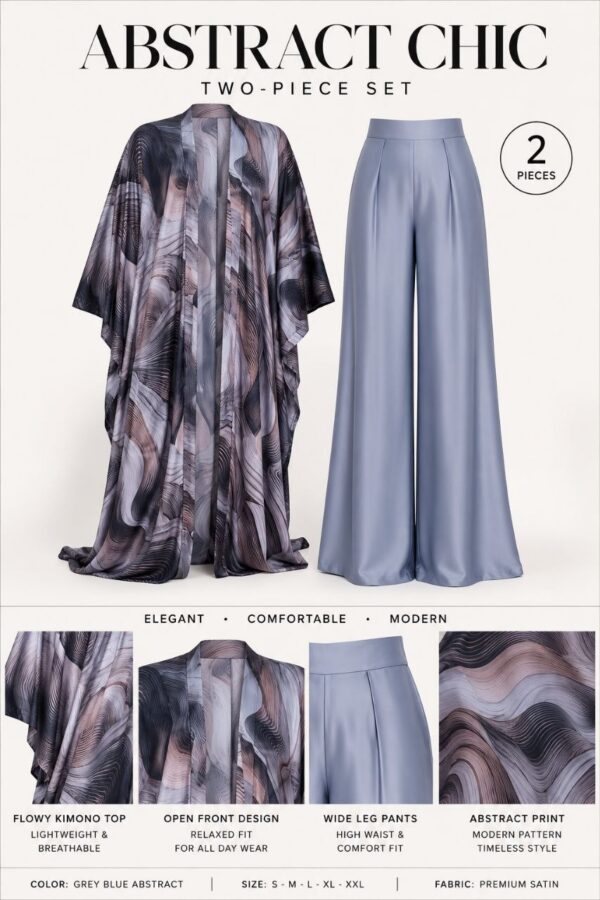 Premium Kimono Pants Set - Wholesale Fashion