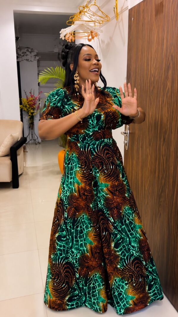 Premium Printed Jumpsuit - Emerald Green Multicolor