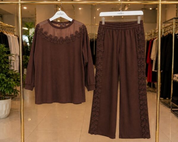 Premium Black Embellished Tracksuit Set - Wholesale