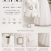Premium White Three-Piece Formal Suit Set