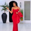 Premium Red Two-Piece Blazer Suit Set
