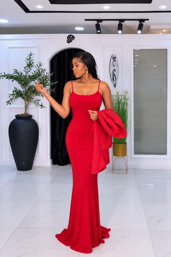 Premium Red Two-Piece Blazer Suit Set