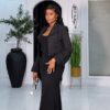 Premium Red Two-Piece Blazer Suit Set