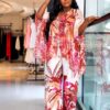 Premium Two-Piece Tropical Print Set