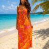 Women's Ruffle Sleeve Midi Dress - Wholesale