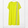 Elegant Color Block Shirt Dress