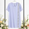 Elegant Color Block Shirt Dress