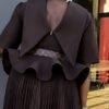 Premium Brown Beaded Blazer Dress - Wholesale