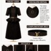 Premium Brown Beaded Blazer Dress - Wholesale
