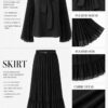 Premium Black Two-Piece Set - Wholesale Fashion